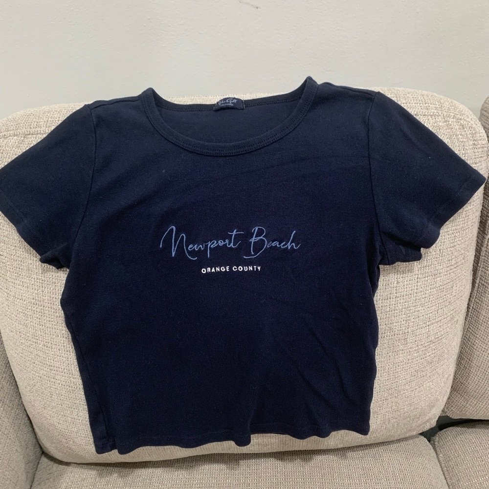 Brandy Melville Navy Baby Crop Top